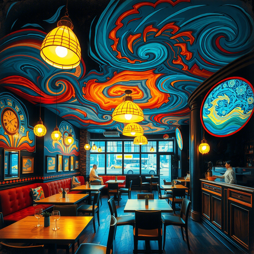《夜间咖啡馆》 (The Night Café) - 埃德温·亨特·兰塞姆（Edwin Hunt Ransom）创作，但...